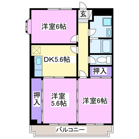 ヤリタマンションの物件間取画像